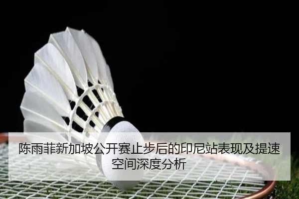 陈雨菲新加坡公开赛止步后的印尼站表现及提速空间深度分析
